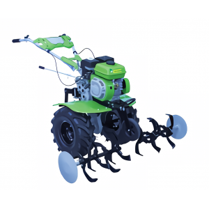 Мотофреза Gardenia B-4 3+1 скорости + браздир + широки гуми, 7 к.с., 120 см